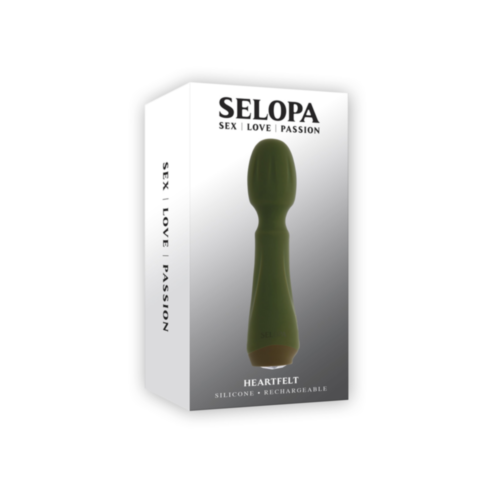 Evolved-Selopa Sil Rechargeable Heartfelt Wand-Green