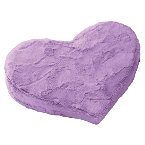 Heart Wedge-Limited Edition Faux Fur-Purple