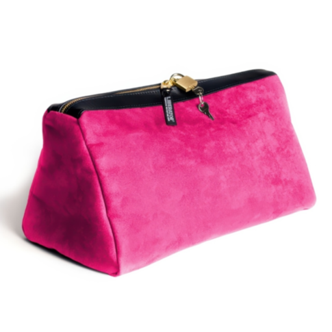 Tallulah Locking Toy Case Microsuede-Fuchsia