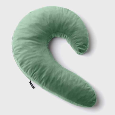 Lune Side Snuggler Pillow-Sage Green