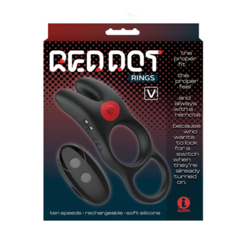 Icon Brands Red Dot Sil Rechargeable RC Ring-V1