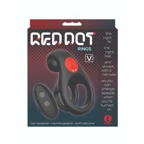 Icon Brands Red Dot Sil Rechargeable RC Ring-V2