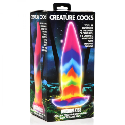 XR-Creature Cocks-Unicorn Kiss Tongue GITD Silicone