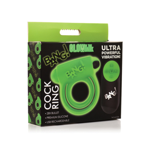 XR-Bang 28x Glow in the Dark Cock Ring w Remote