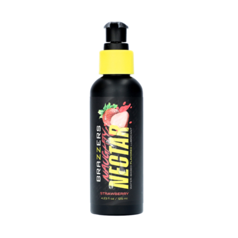 Naughty Nectar Water Based Lubricant 4.23oz - Strawberry