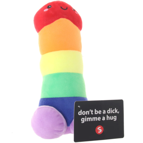 Shots-Penis Plushie Rainbow 12in