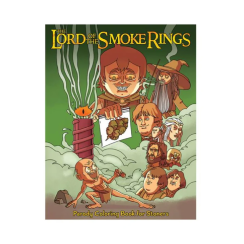 Wood Rocket Lord of the Smoke Rings Adult Coloring Book