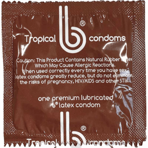 B Condoms Tropical Flavors 1ct