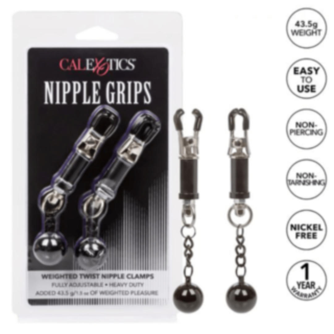 Nipple Grips Weighted Twist Clamps